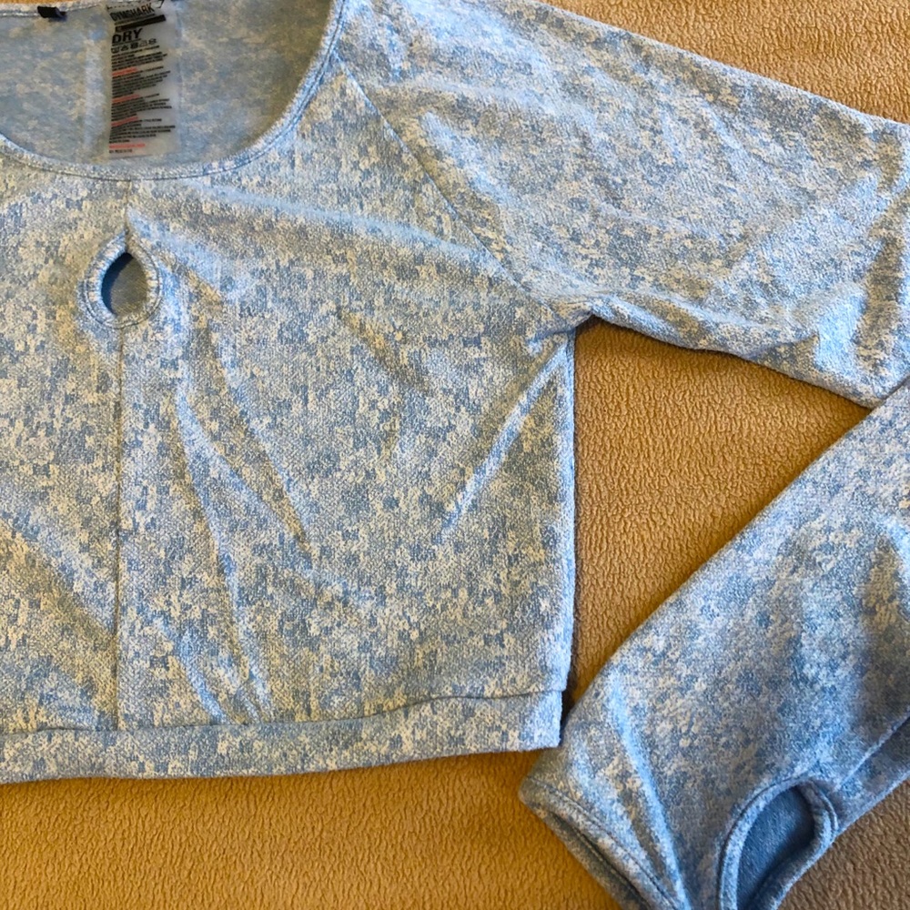 Gymshark Fleur Texture Vest - Blue (M)